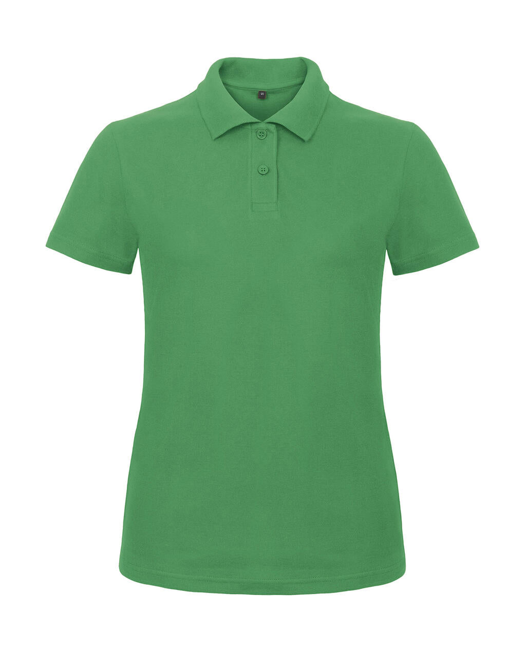 ID.001/women Piqué Polo Shirt in Farbe Kelly Green