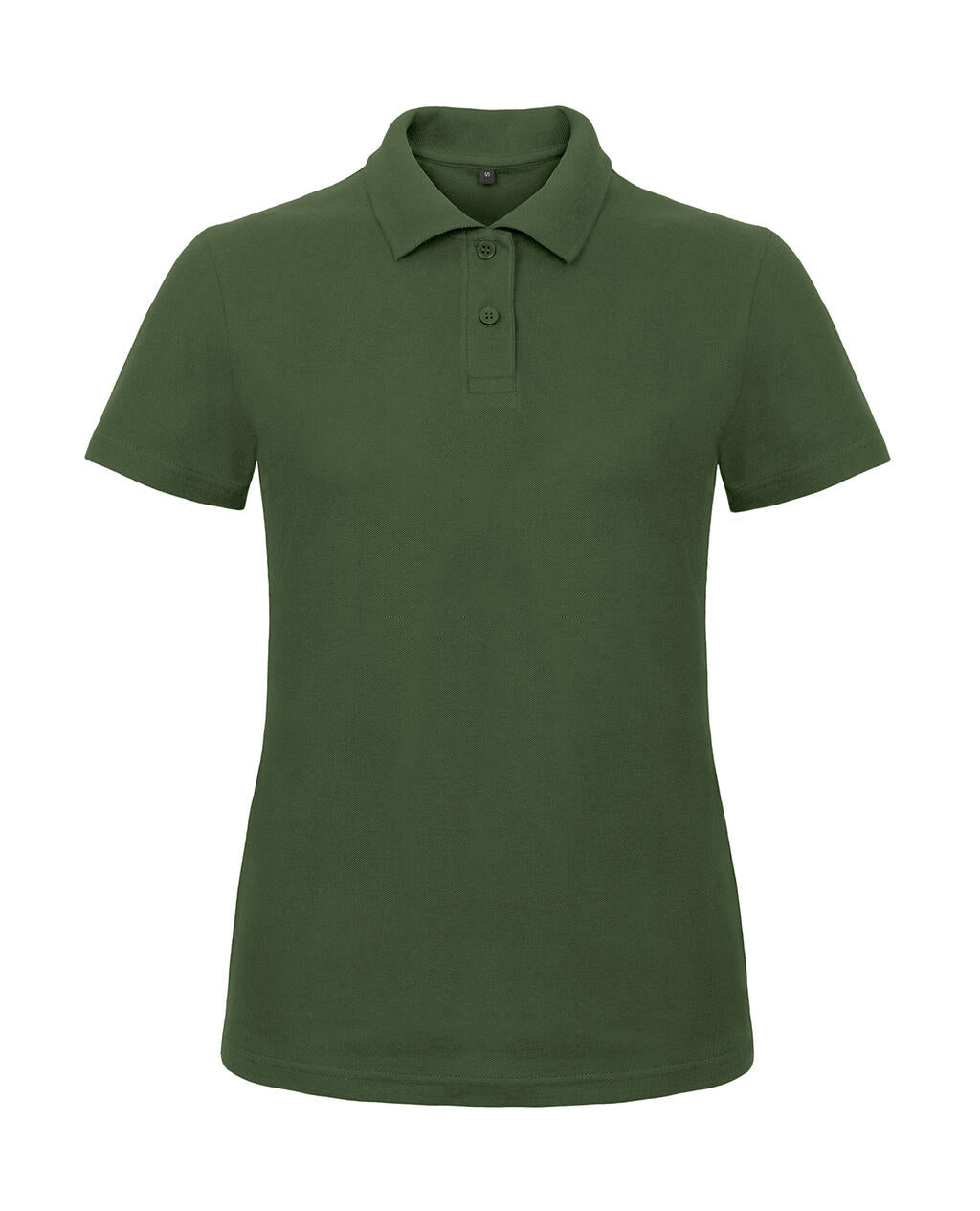 ID.001/women Piqué Polo Shirt in Farbe Bottle Green