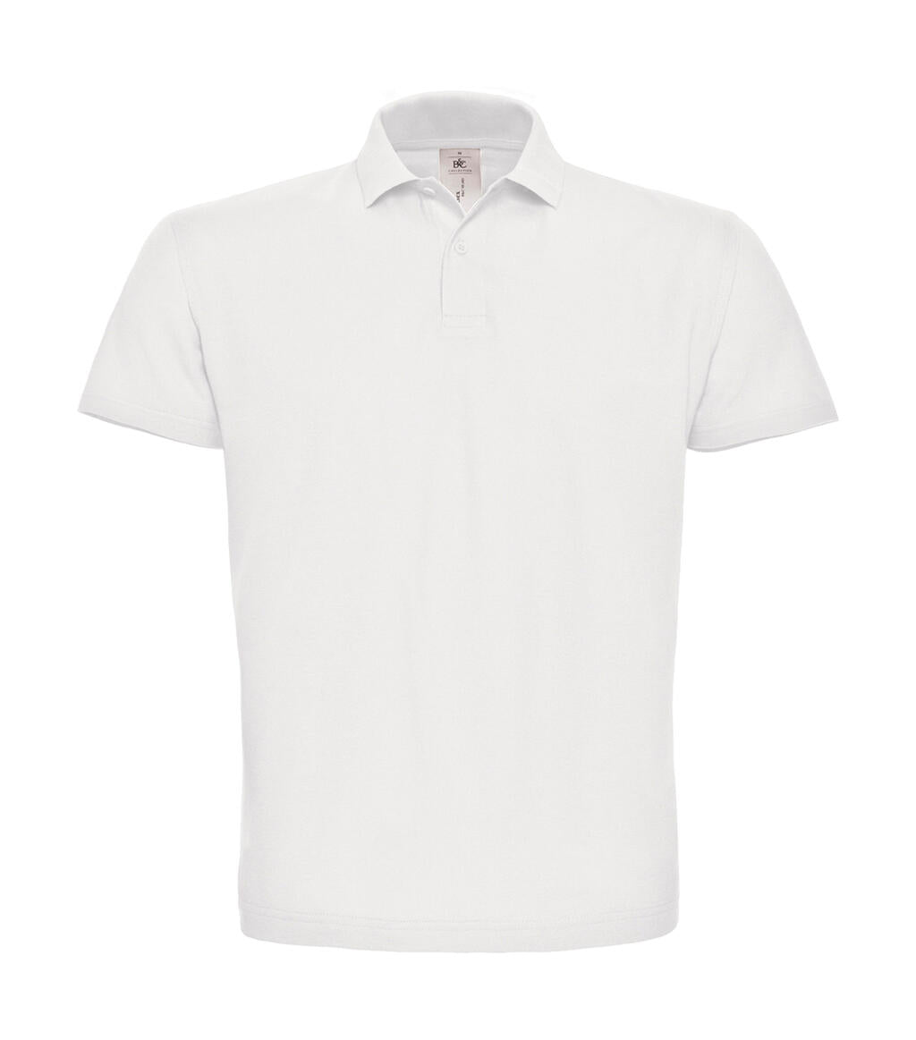 ID.001 Piqué Polo Shirt in Farbe White