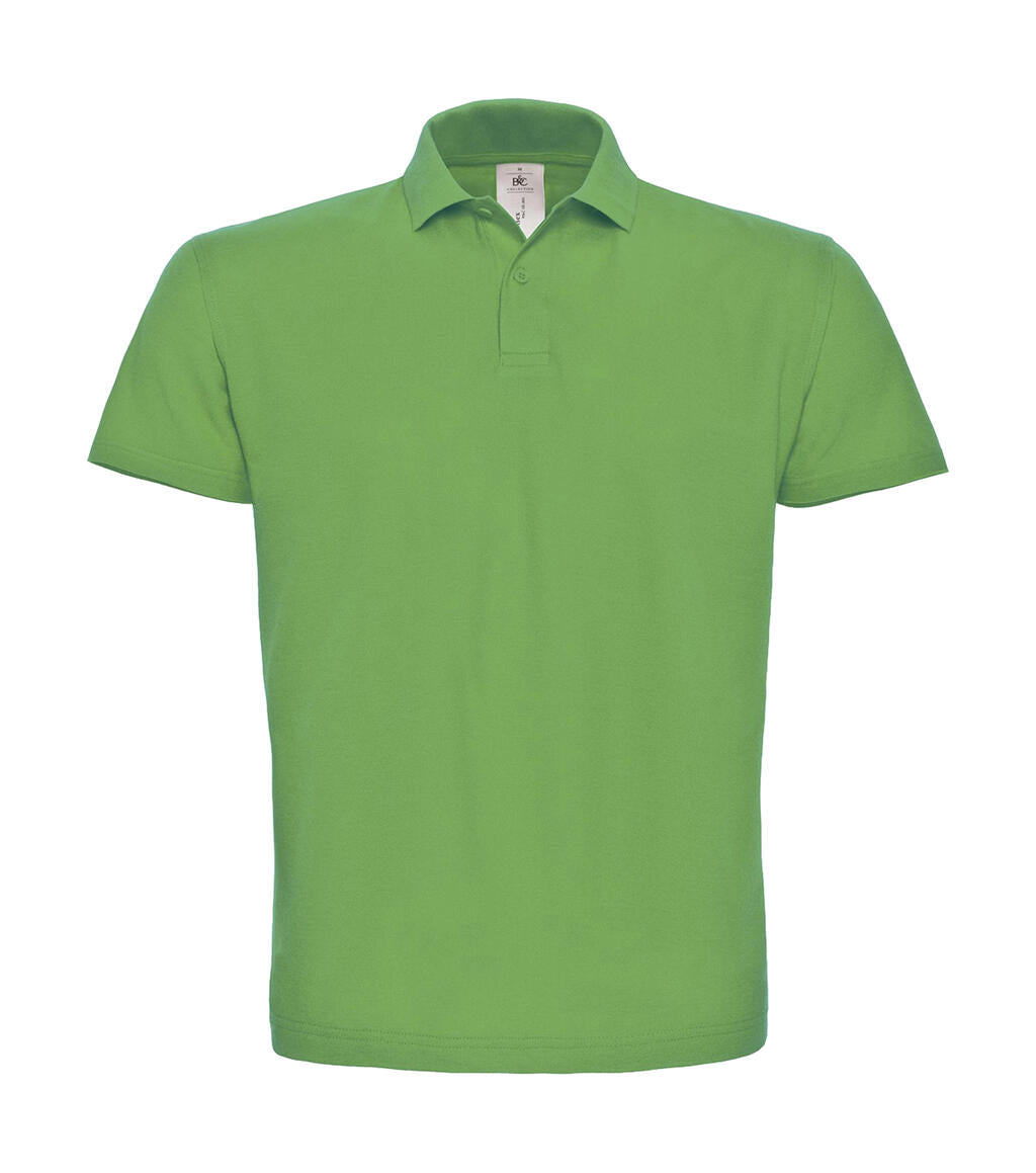 ID.001 Piqué Polo Shirt in Farbe Real Green