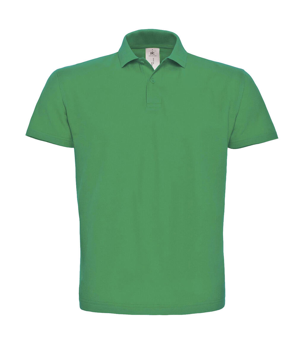 ID.001 Piqué Polo Shirt in Farbe Kelly Green