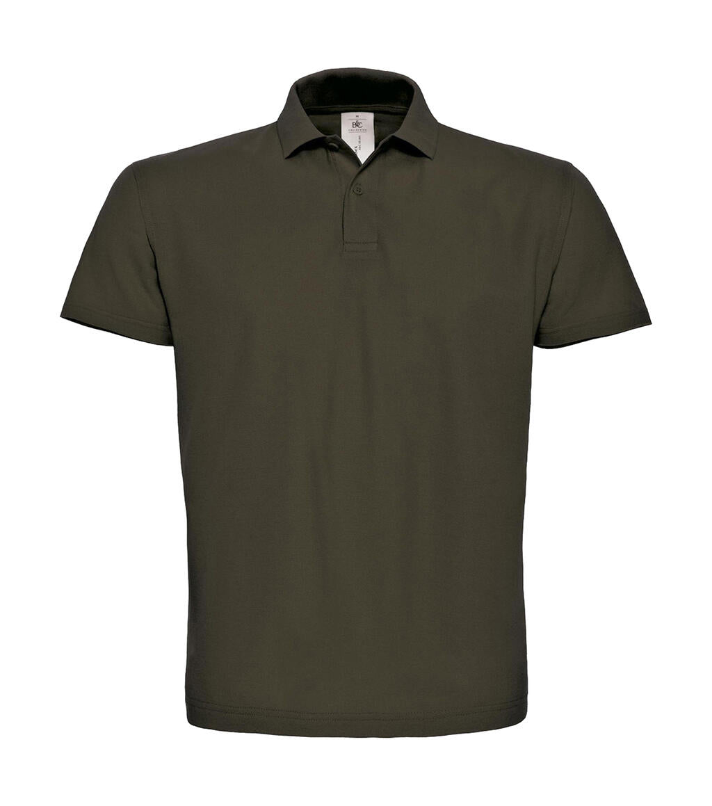 ID.001 Piqué Polo Shirt in Farbe Brown
