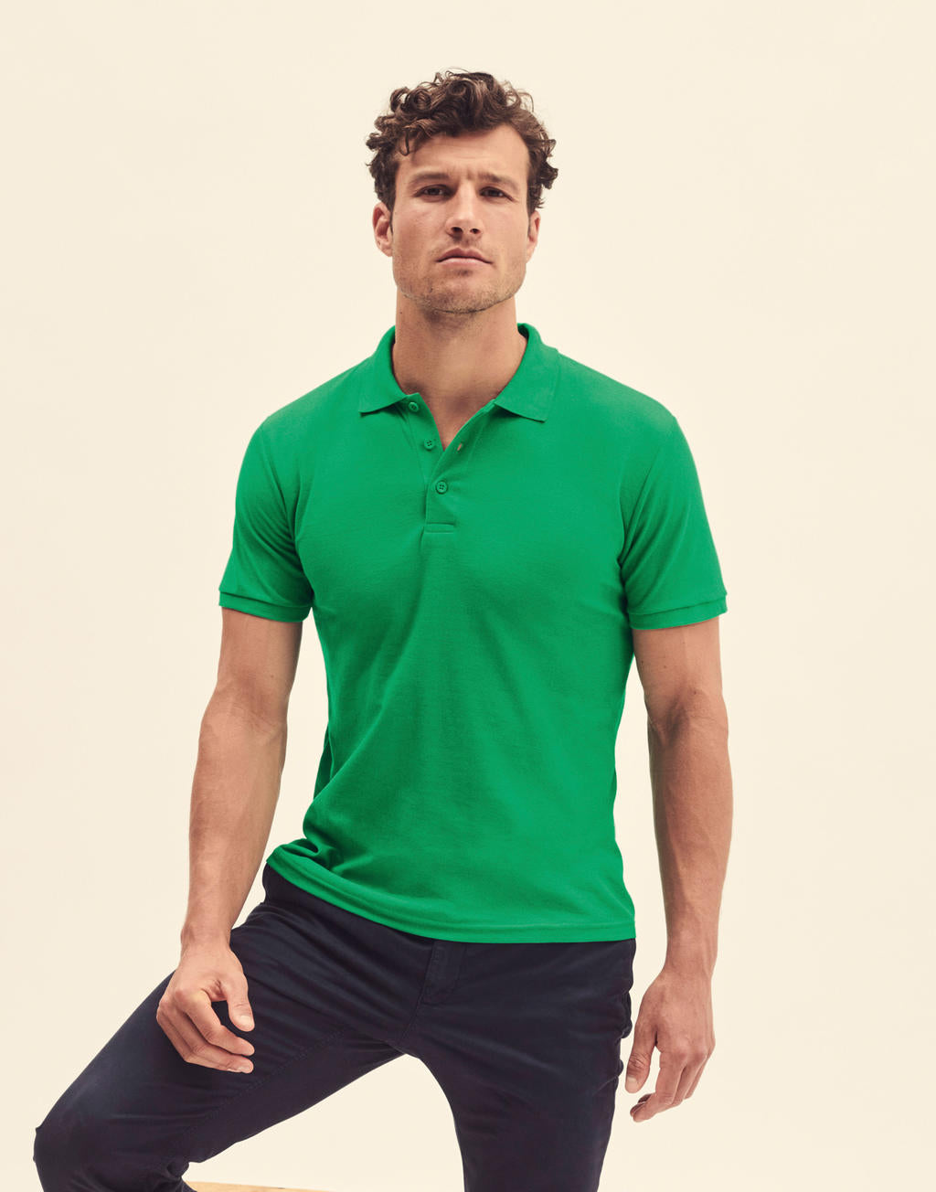 Premium Polo in Farbe White