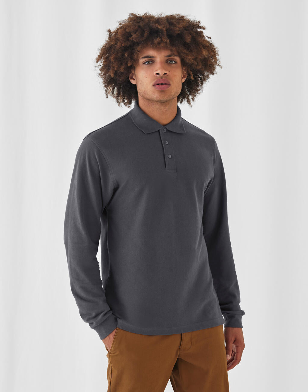 Heavymill LSL Polo in Farbe Black