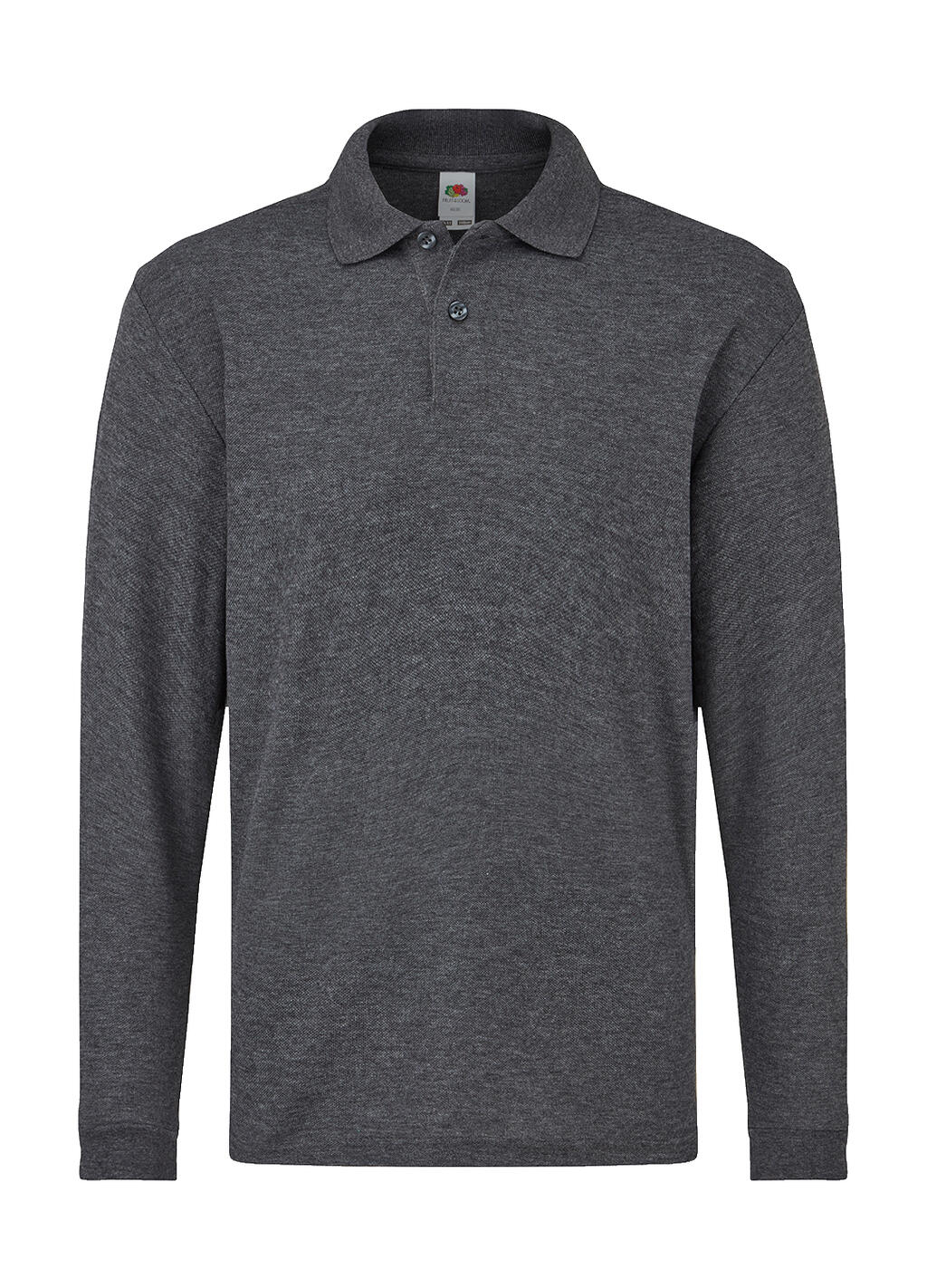 Kids' 65/35 Long Sleeve Polo in Farbe Dark Heather Grey