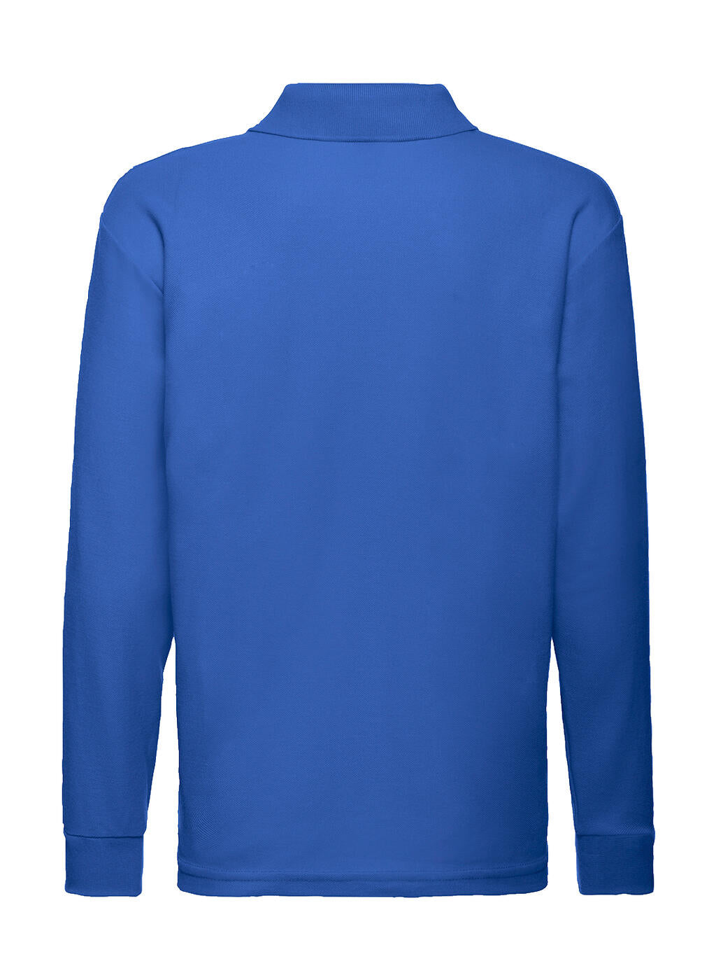 Kids' 65/35 Long Sleeve Polo in Farbe White