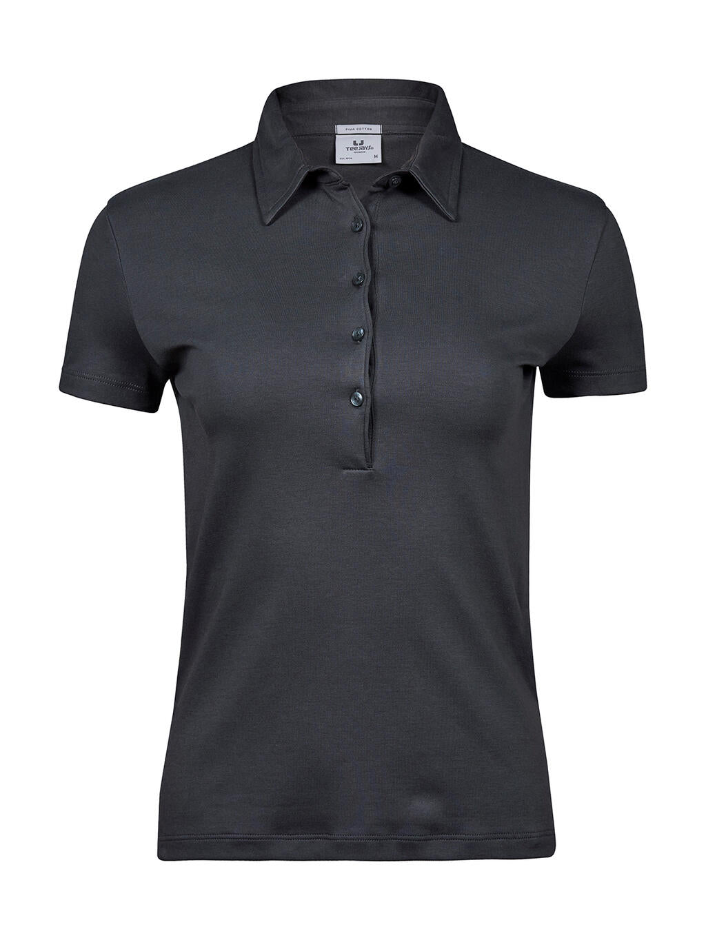 Ladies' Pima Cotton Polo in Farbe Dark Grey