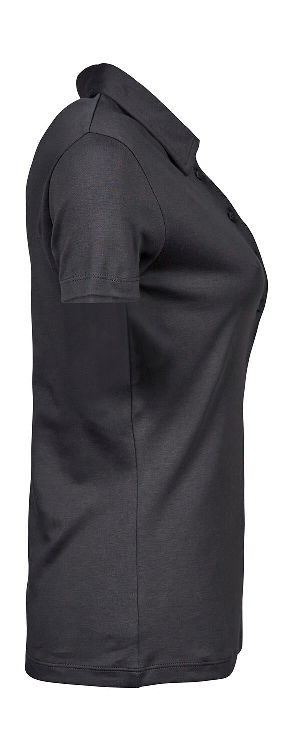 Ladies' Pima Cotton Polo in Farbe White