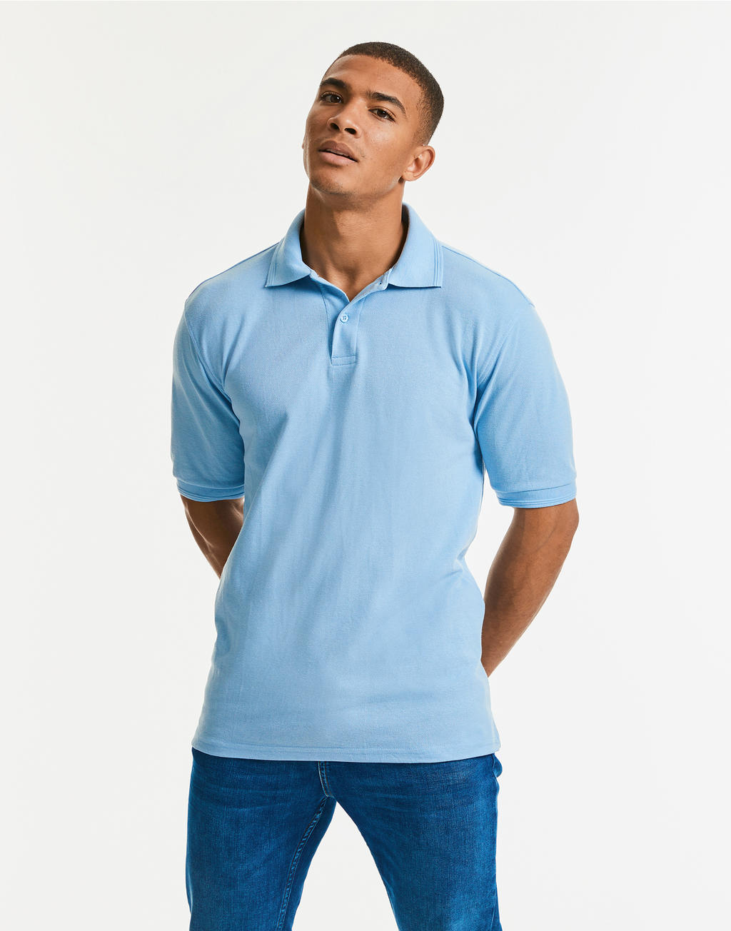Hardwearing Polo - up to 4XL in Farbe White