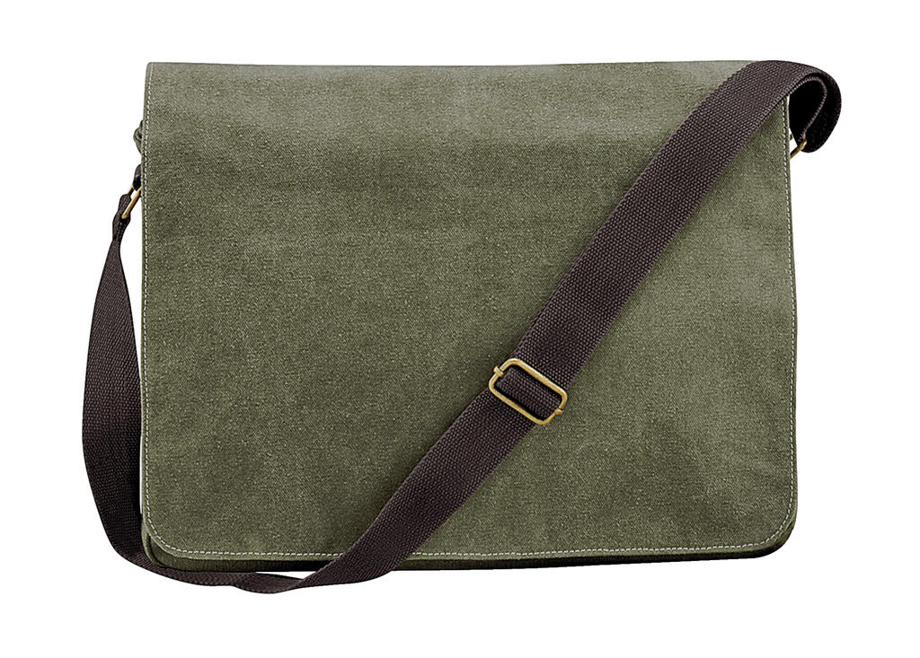 Vintage Canvas Despatch Bag in Farbe Vintage Military Green