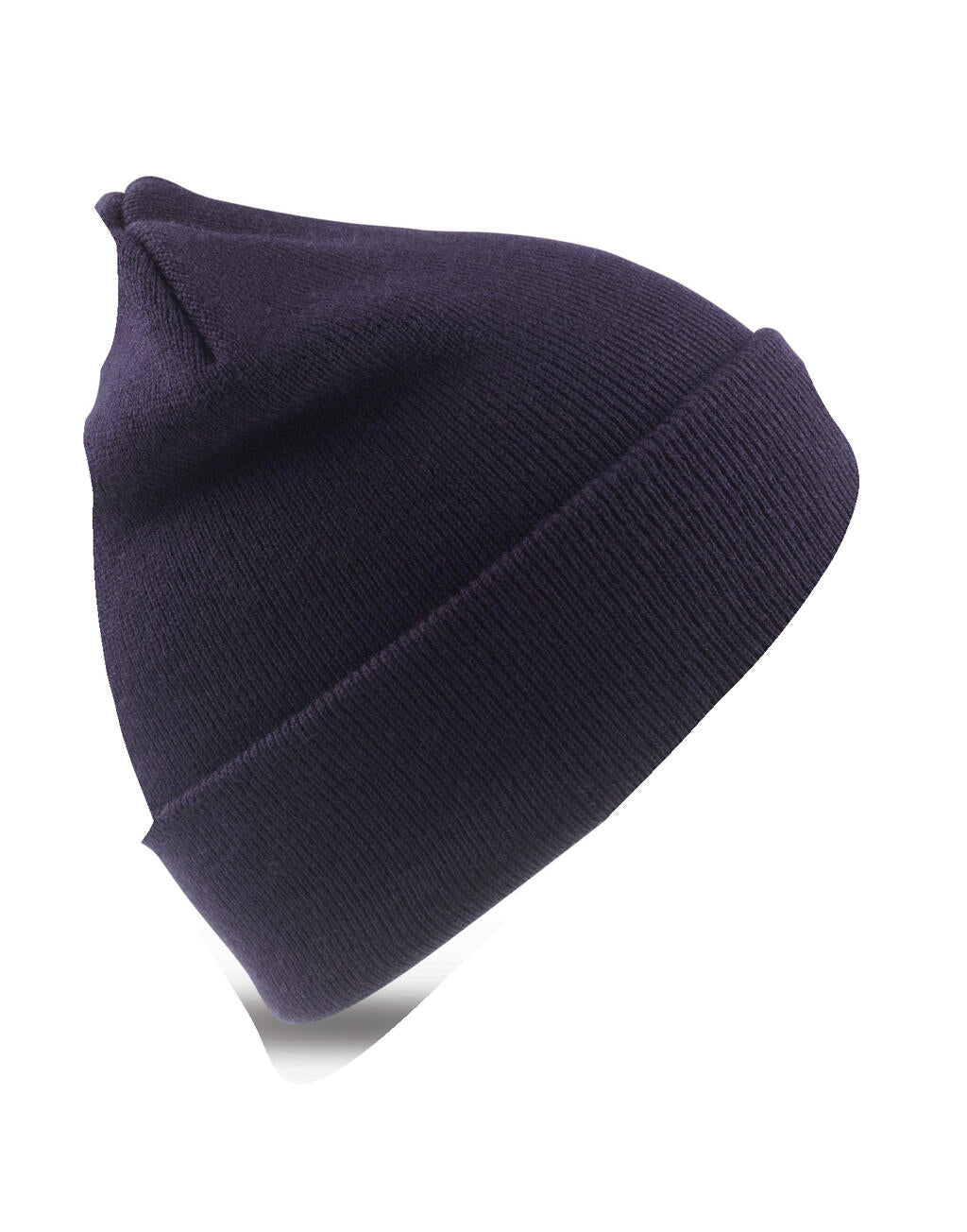 Recycled Woolly Ski Hat in Farbe Navy