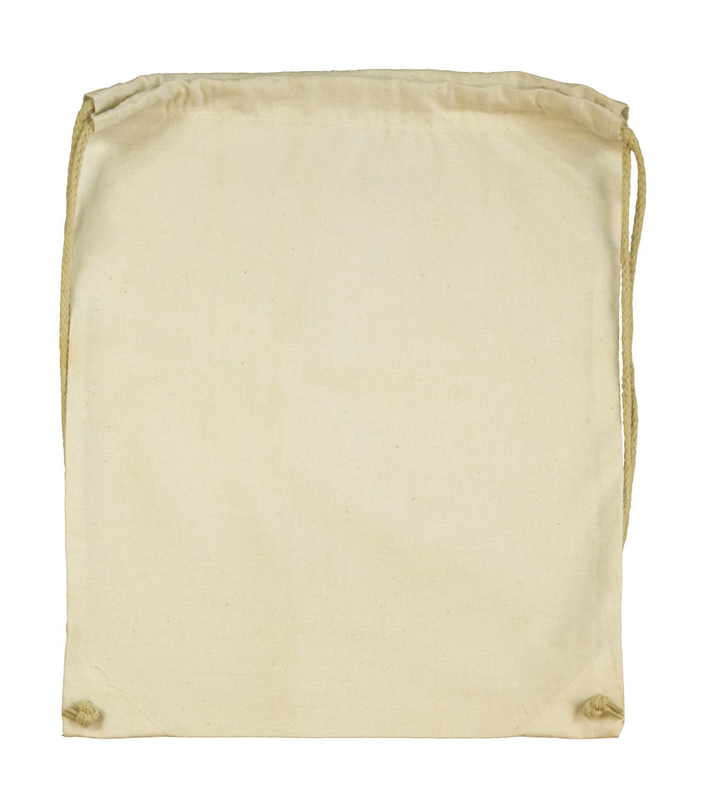 Cotton Drawstring Backpack in Farbe Natural