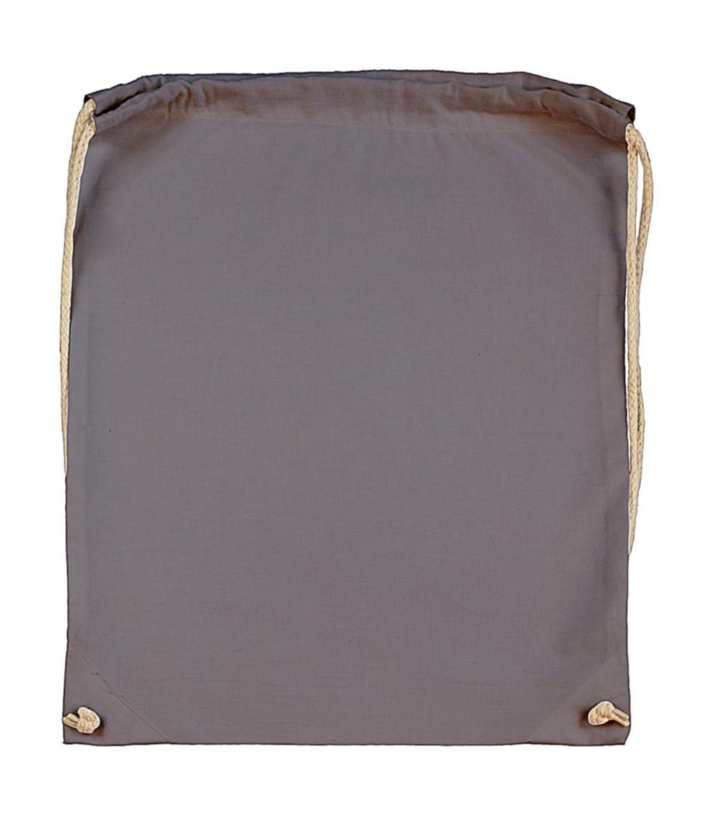 Cotton Drawstring Backpack in Farbe Dark Grey