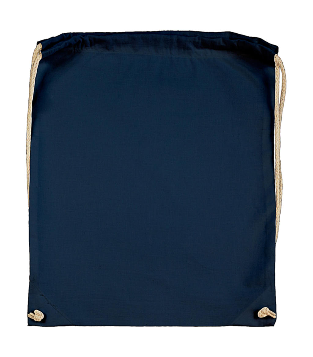Cotton Drawstring Backpack in Farbe Dark Blue