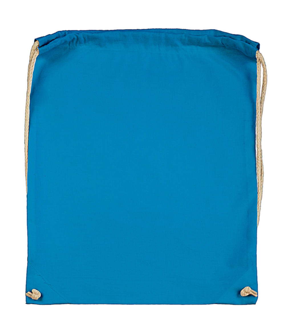 Cotton Drawstring Backpack in Farbe Mid Blue
