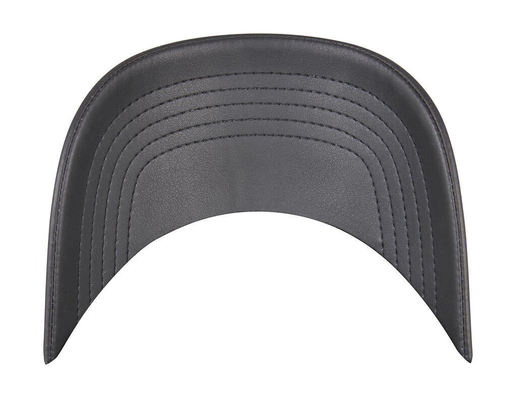 Synthetic Leather Alpha Shape Dad Cap - ShirtStore