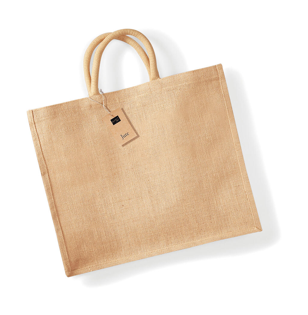 Jumbo Jute Shopper in Farbe Natural