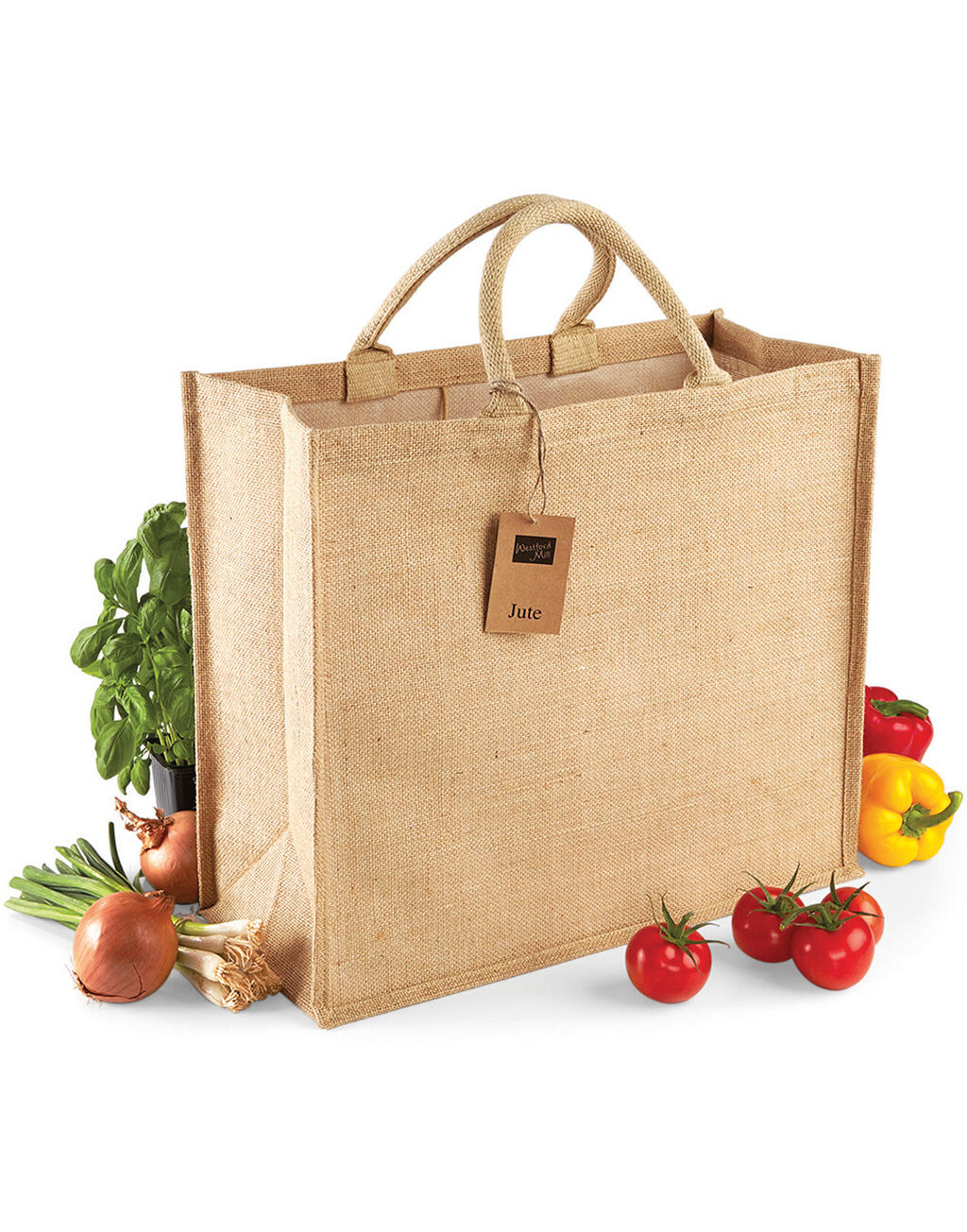 Jumbo Jute Shopper in Farbe Natural