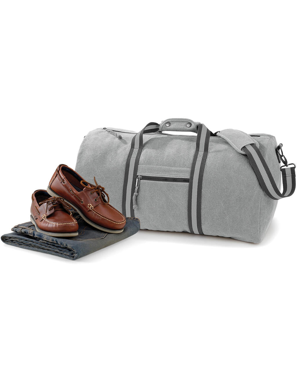 Vintage Canvas Holdall in Farbe Vintage Black