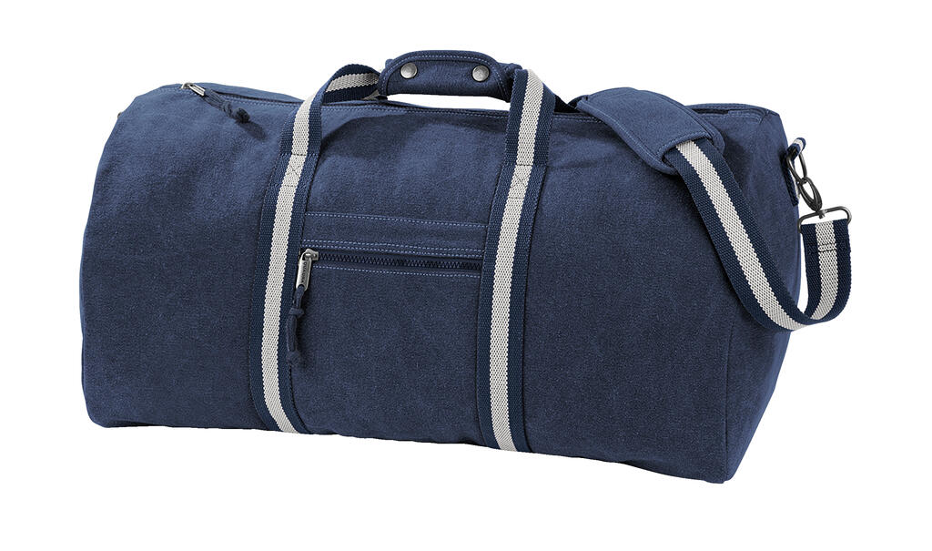 Vintage Canvas Holdall in Farbe Vintage Oxford Navy