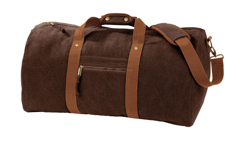 Vintage Canvas Holdall in Farbe Vintage Brown