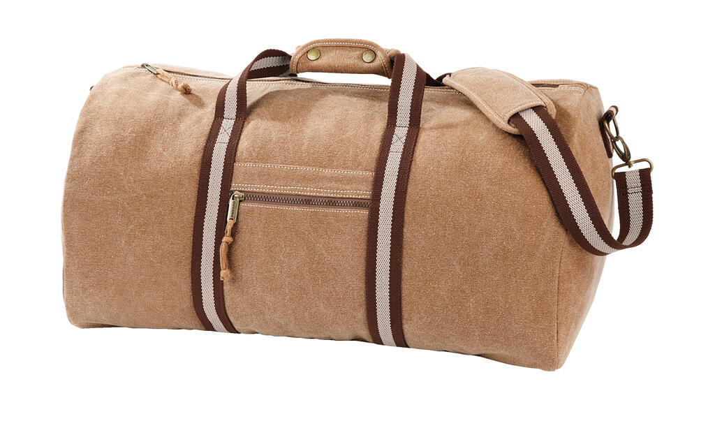 Vintage Canvas Holdall in Farbe Sahara