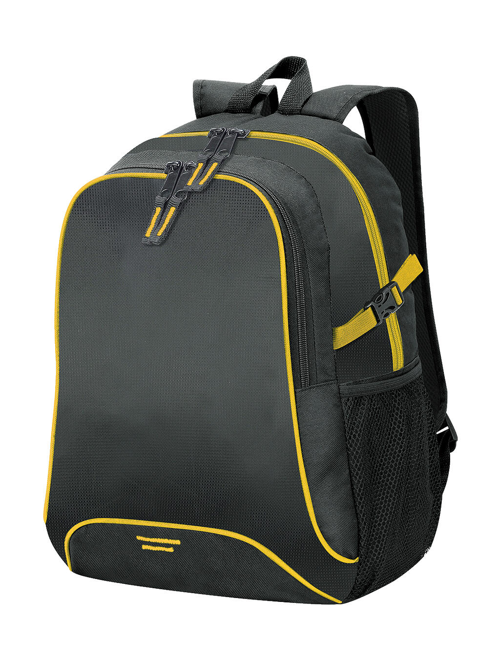 Osaka Basic Backpack in Farbe Black/Yellow