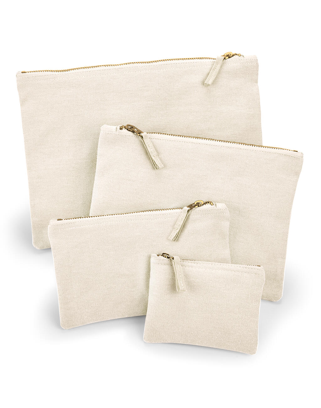 Canvas Accessory Pouch in Farbe Natural