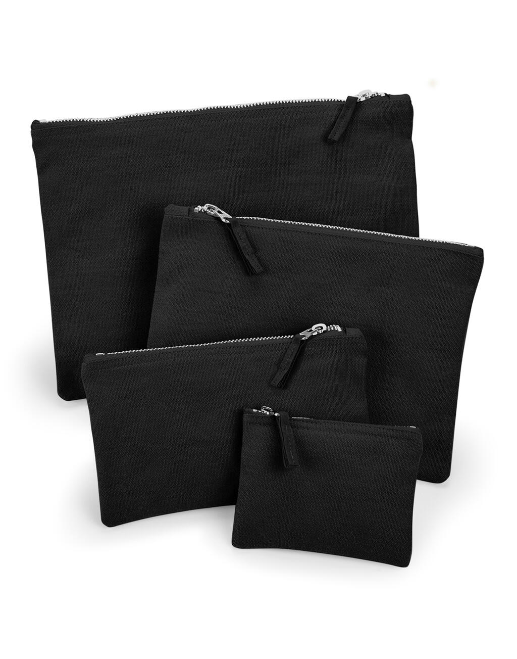Canvas Accessory Pouch in Farbe Black