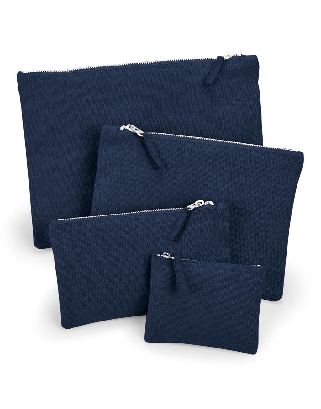 Canvas Accessory Pouch in Farbe Navy