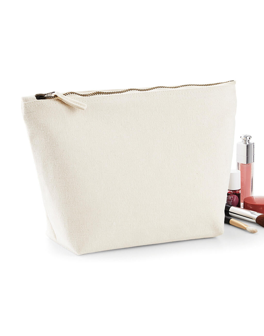 Canvas Accessory Bag in Farbe Off White