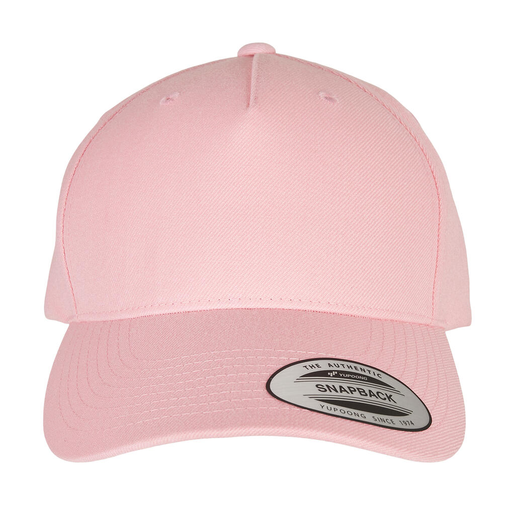 5-Panel Premium Curved Visor Snapback Cap - ShirtStore