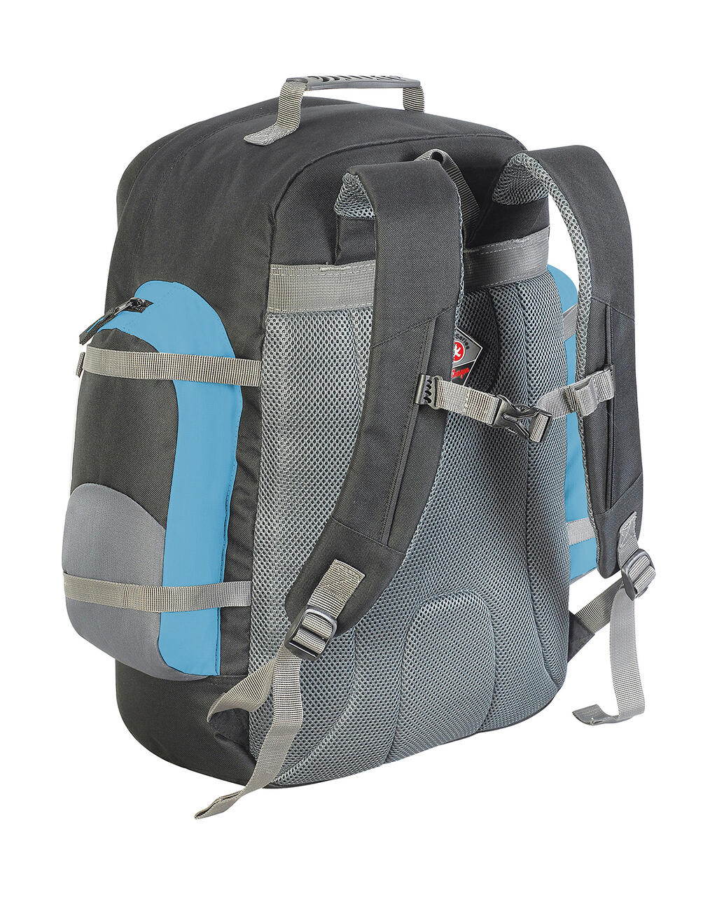 Monte Rosa Classic Travel Rucksack in Farbe Dark Grey/Black/Petrol