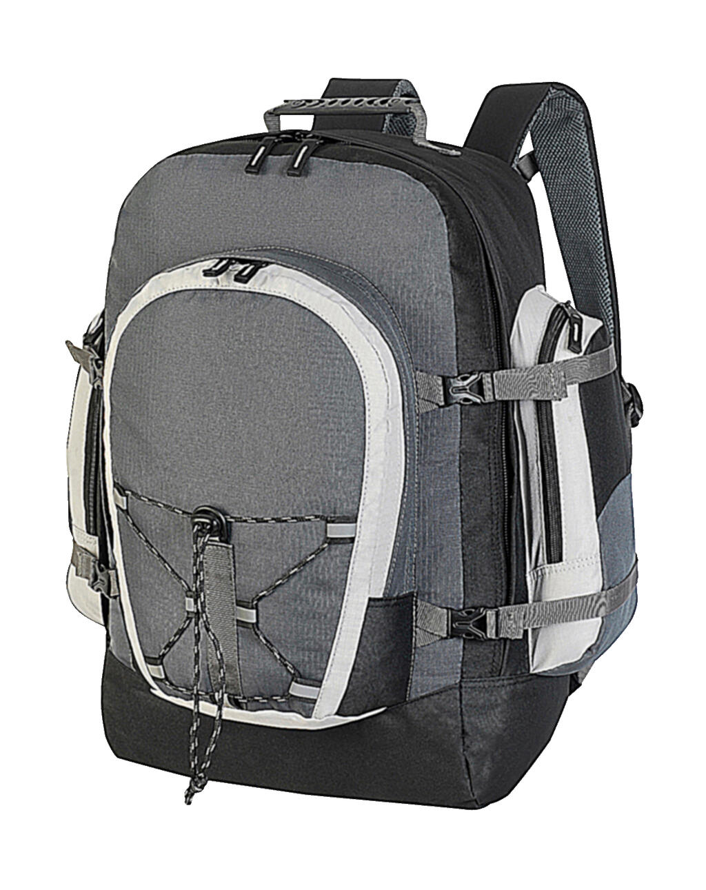 Monte Rosa Classic Travel Rucksack in Farbe Dark Grey/Black/Light Grey