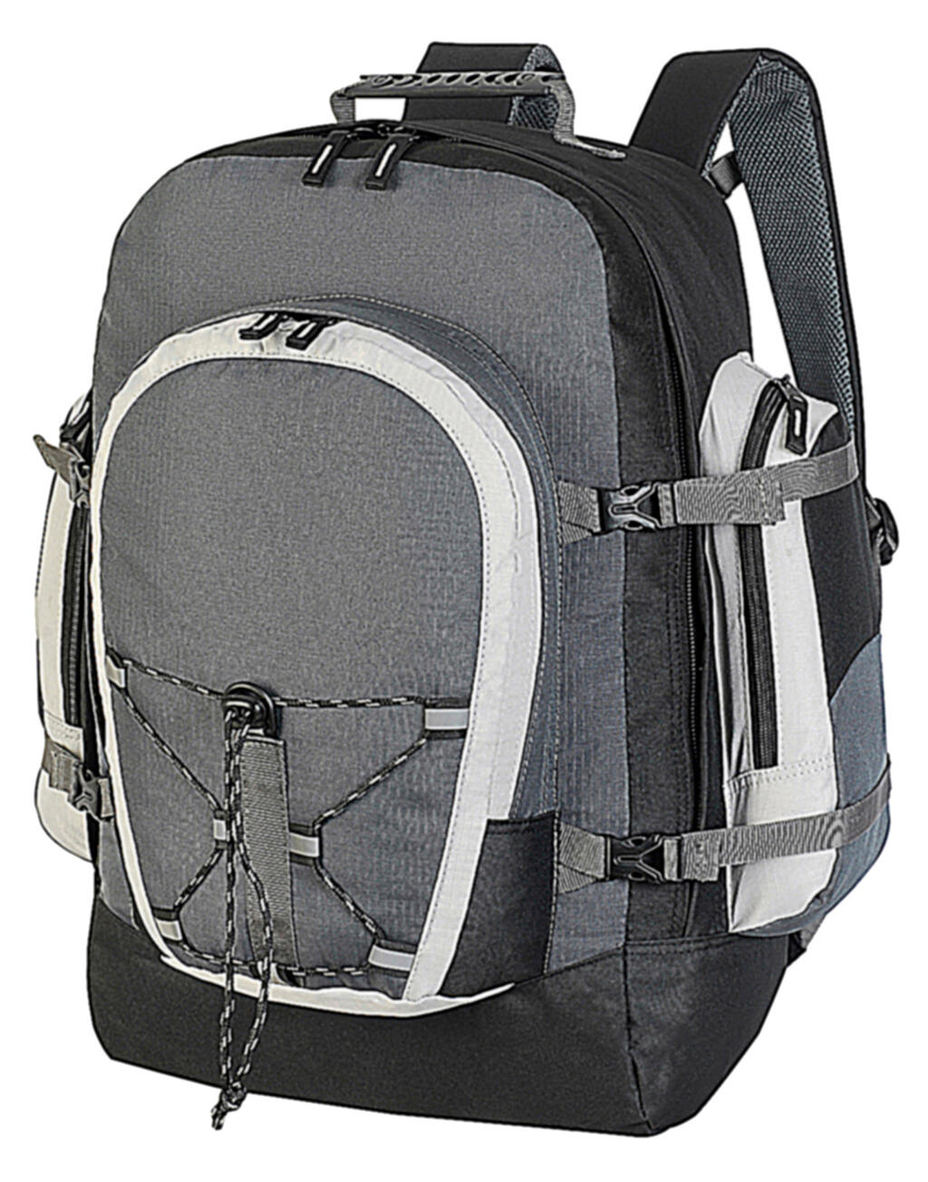 Monte Rosa Classic Travel Rucksack in Farbe Dark Grey/Black/Petrol