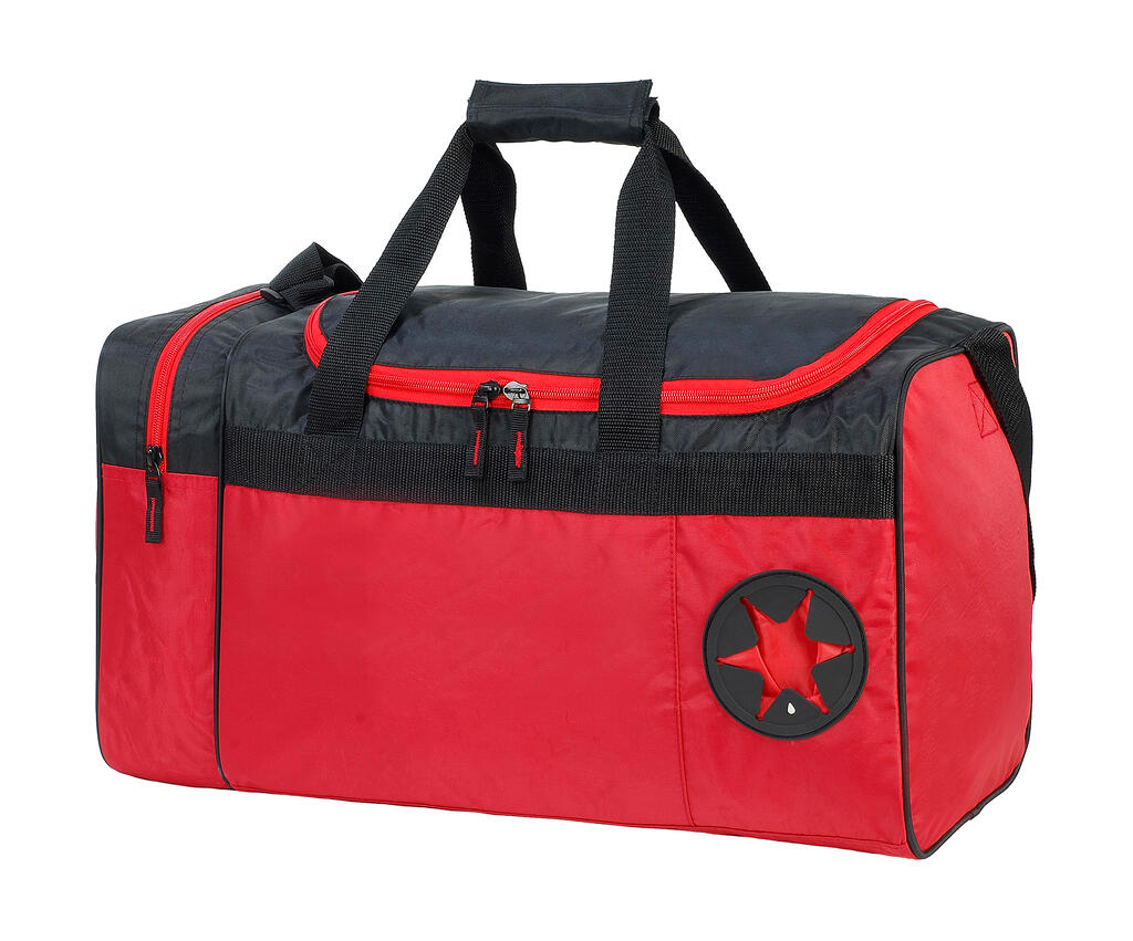 Cannes Sports/Overnight Bag in Farbe Red/Black