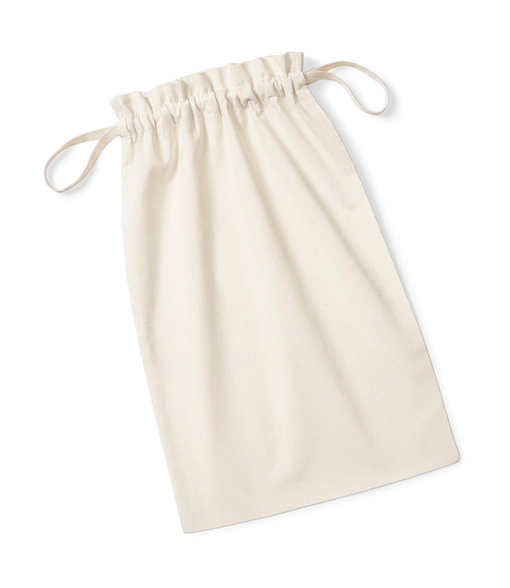 Organic Cotton Drawcord Bag in Farbe Natural
