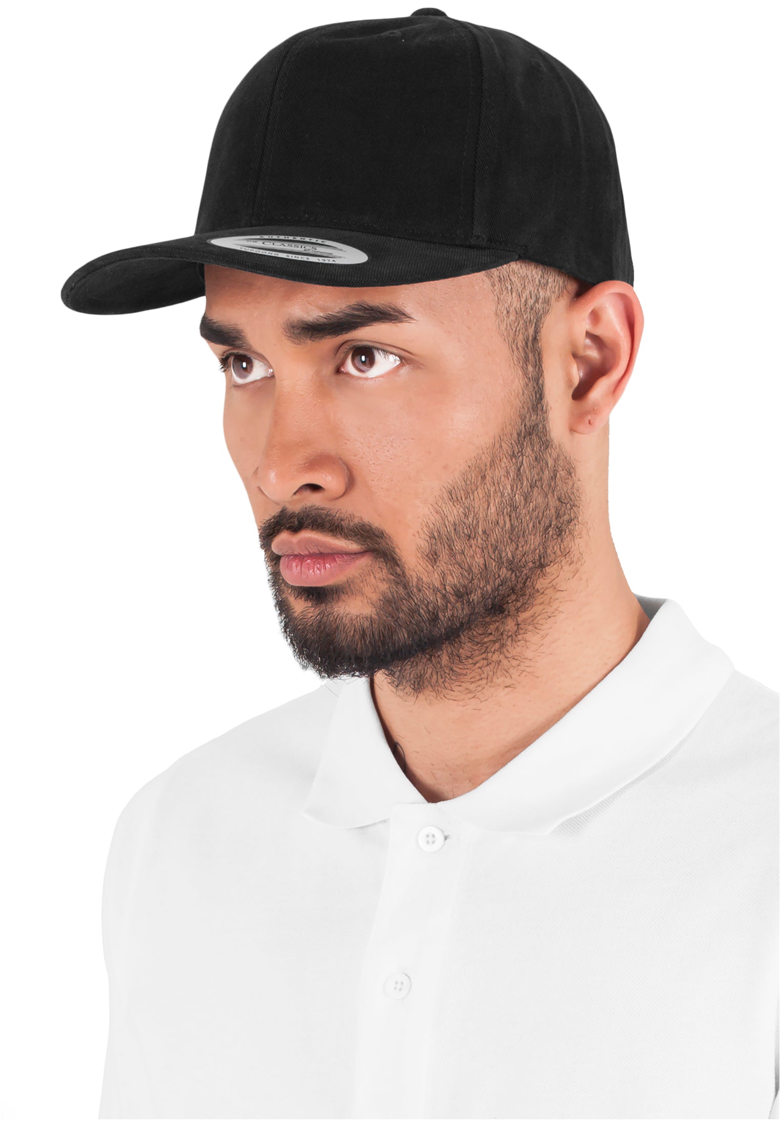 Brushed Cotton Twill Mid Profile in Farbe black