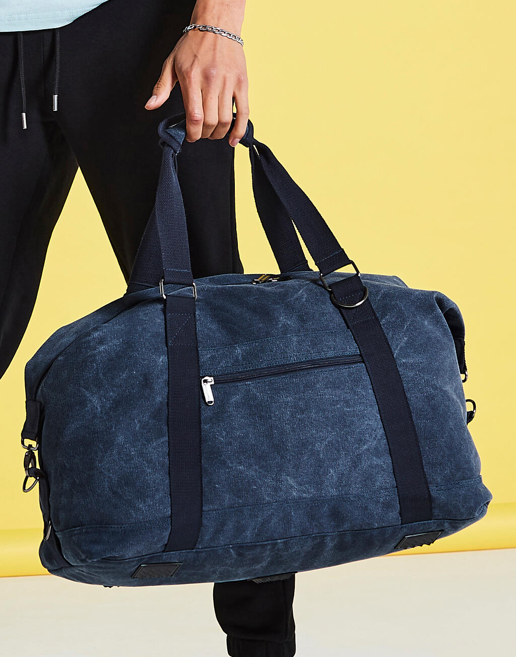 Vintage Canvas Weekender in Farbe Vintage Black