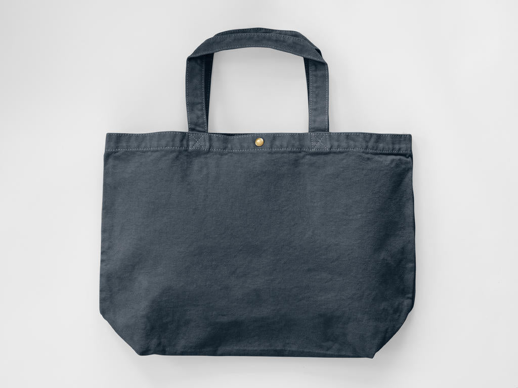 Large Canvas Shopper in Farbe Denim