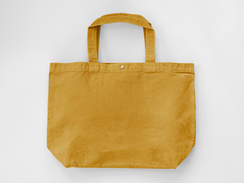 Large Canvas Shopper in Farbe Lemon Curry