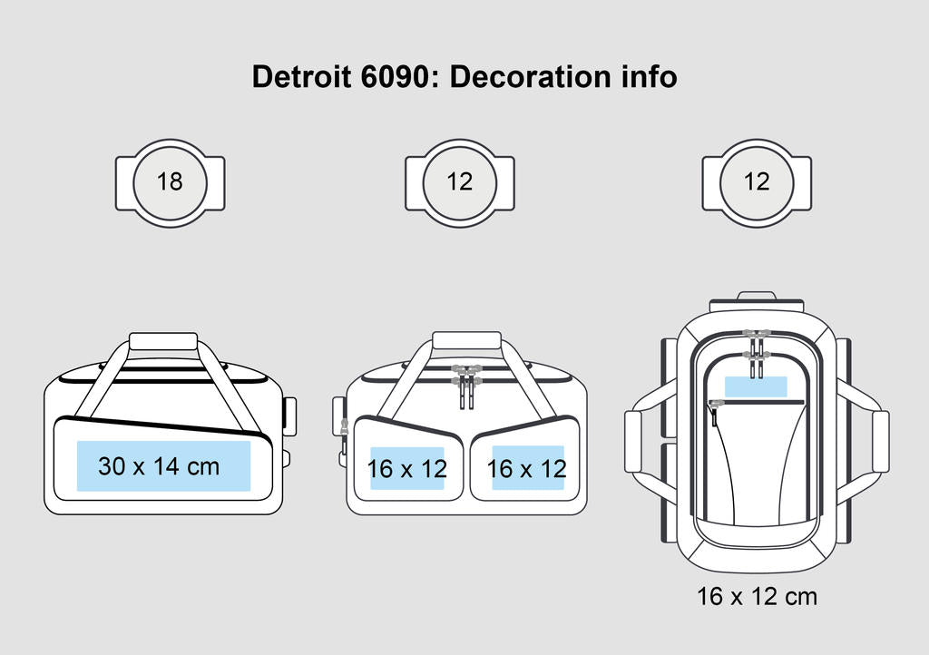 Detroit Trolley Holdall in Farbe Grey/Black