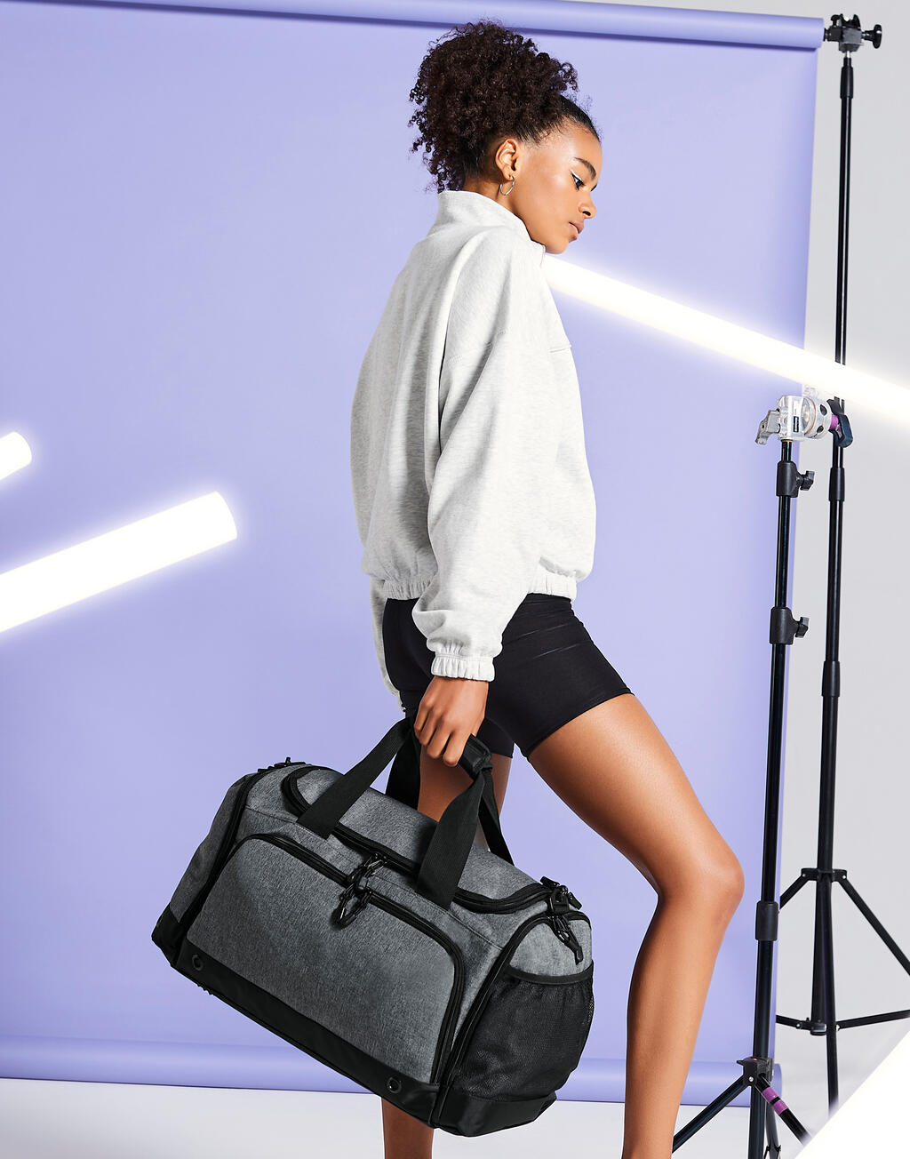 Athleisure Holdall in Farbe Black