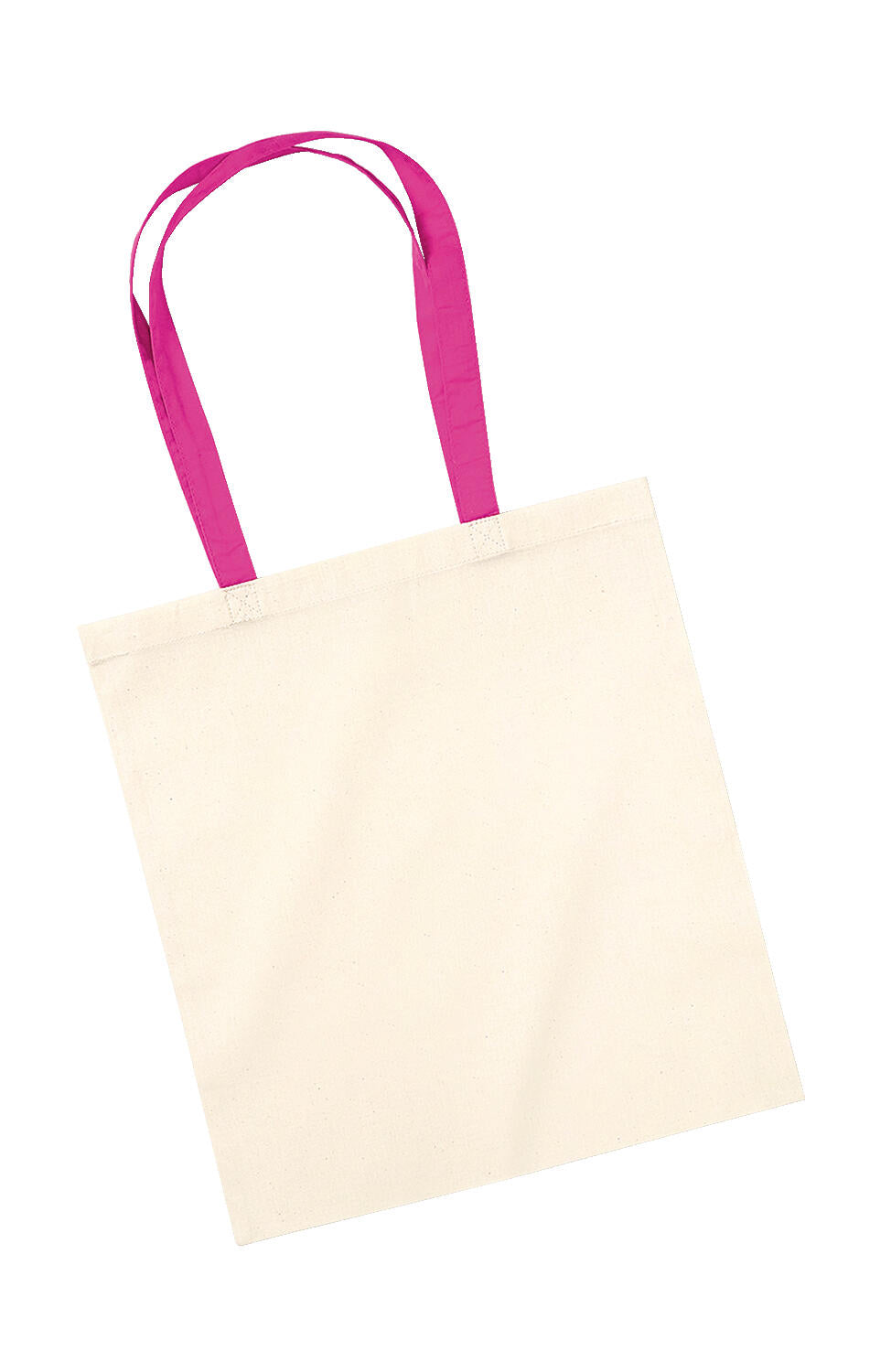 Bag for Life - Contrast Handles in Farbe Natural/Fuchsia