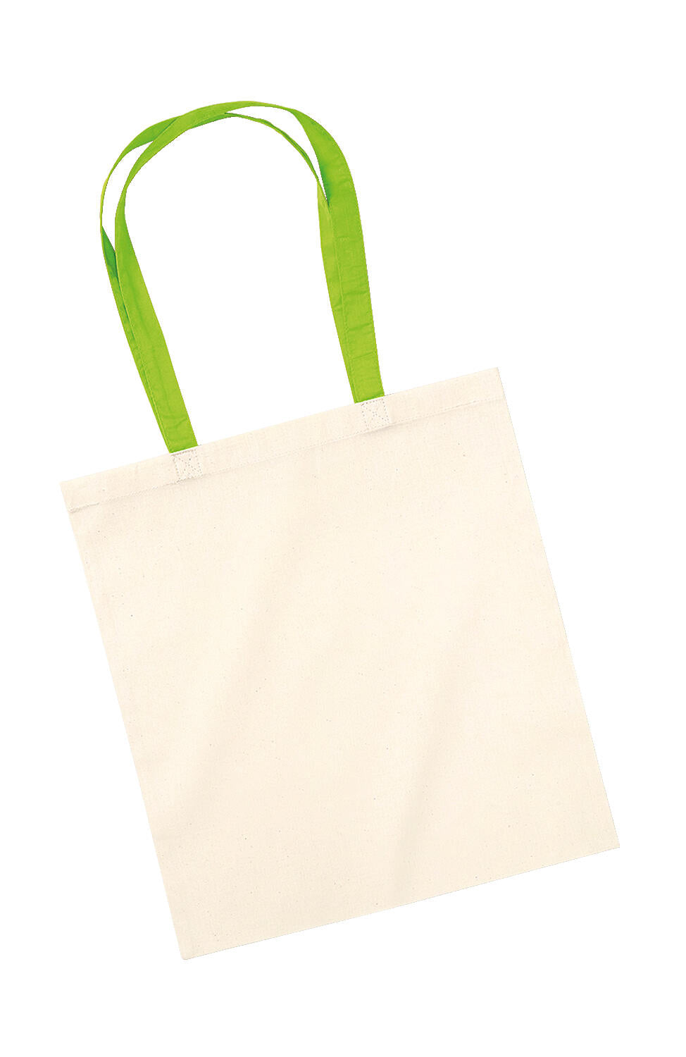Bag for Life - Contrast Handles in Farbe Natural/Lime Green