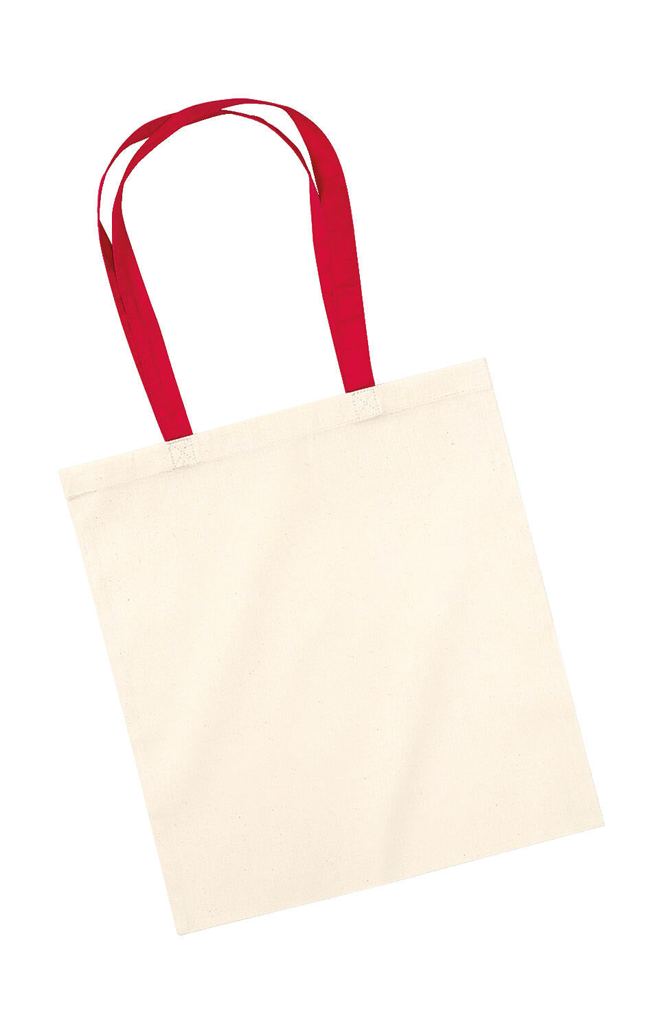 Bag for Life - Contrast Handles in Farbe Natural/Classic Red