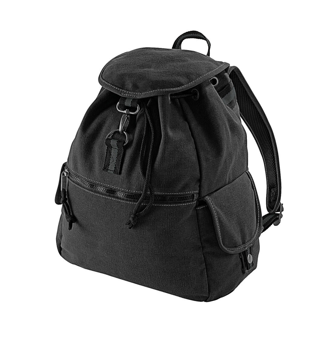 Vintage Canvas Backpack in Farbe Vintage Black