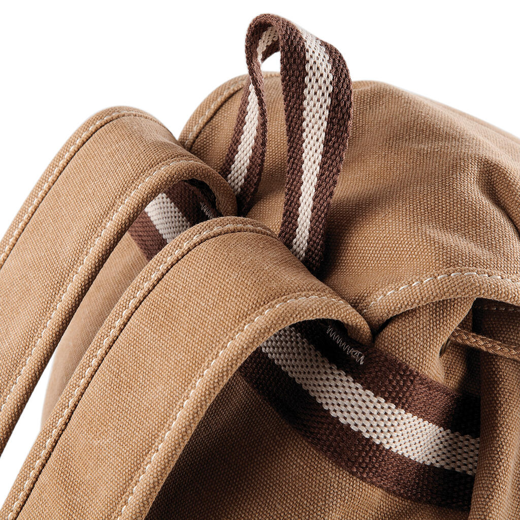 Vintage Canvas Backpack in Farbe Vintage Black