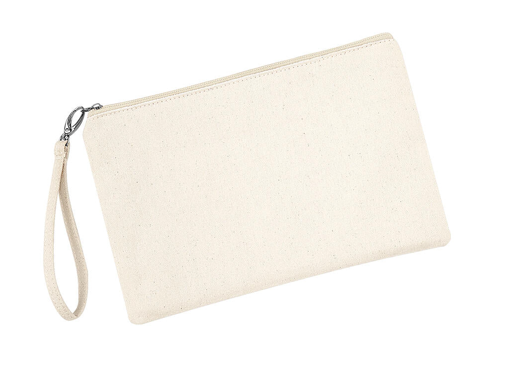 Canvas Wristlet Pouch in Farbe Natural/Natural