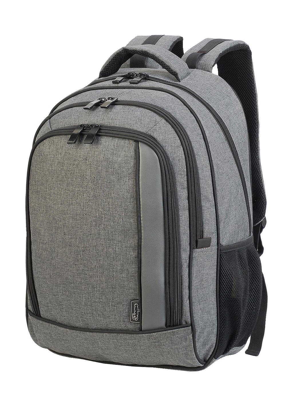 Frankfurt Smart Laptop Backpack in Farbe Grey Melange/Black
